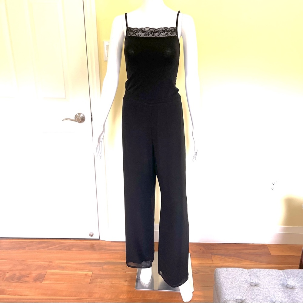 Black light and soft viscose pants loose summer coctail style loose pants US 10